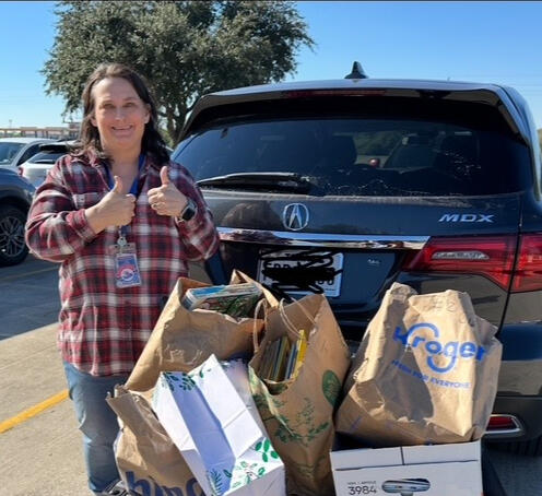 Supply pantry drive for Royal McKinney-Vento students